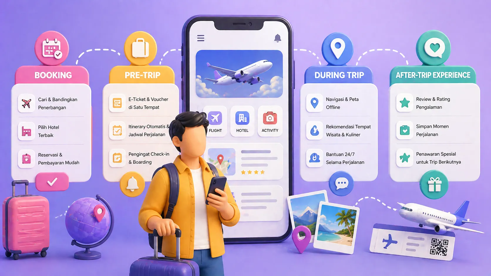 Aplikasi untuk Bisnis Travel — Dari Booking sampai After-Trip Experience