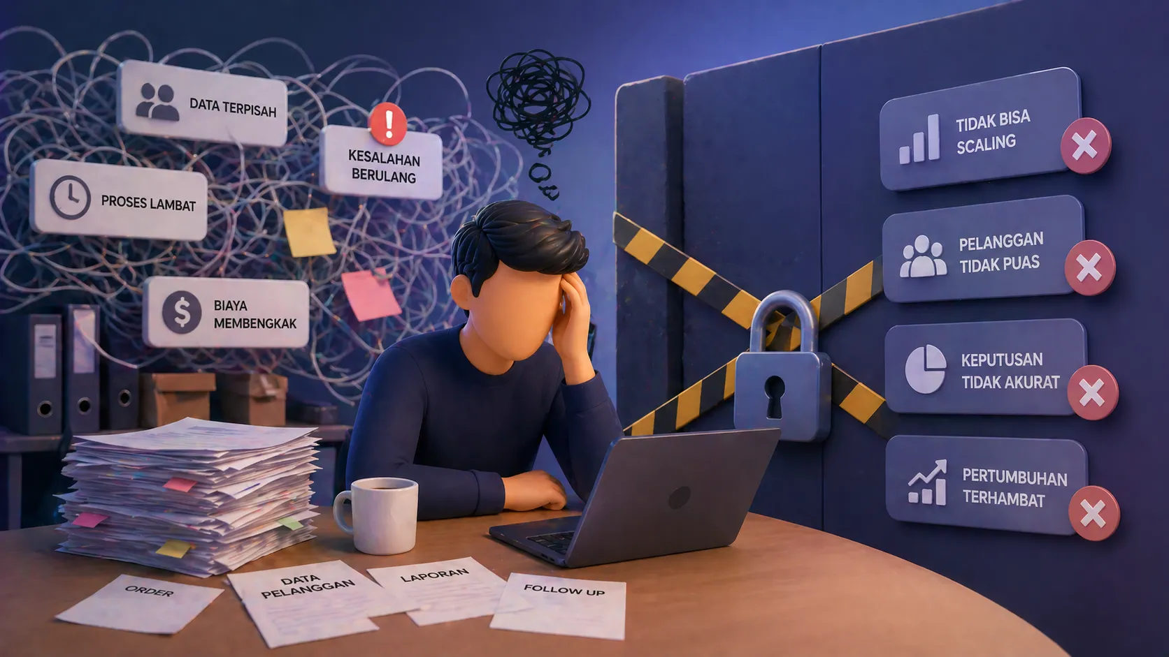 Limitasi Bisnis Tanpa Sistem yang Jelas