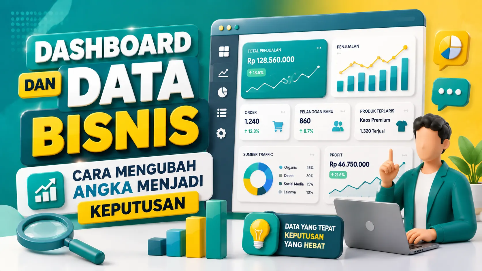 Dashboard dan Data Bisnis — Cara Mengubah Angka Menjadi Keputusan