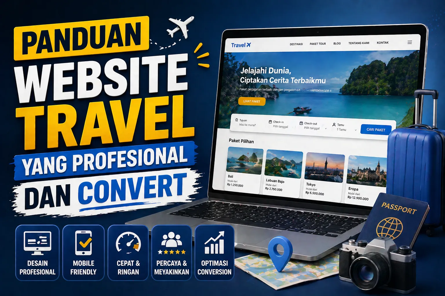 Panduan Website Travel yang Profesional dan Convert