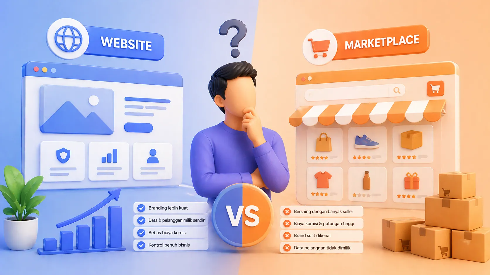 Website vs Marketplace, Mana yang Lebih Menguntungkan untuk Bisnis?